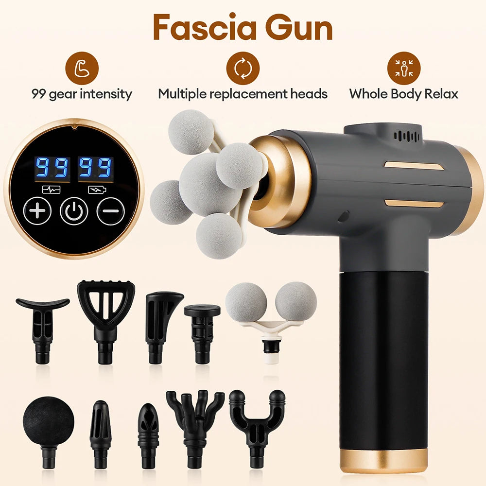 FlexGun™ 11-Head Percussion Massage Gun
